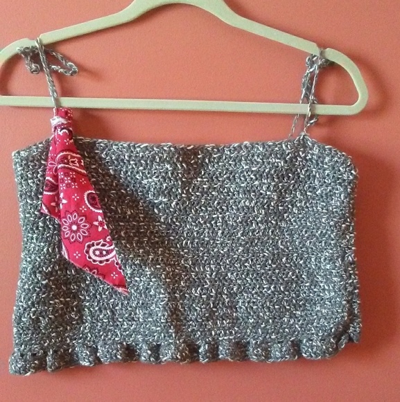 Tops - HANDMADE CROCHET CROP TOP! 2X HOST PICK!!!